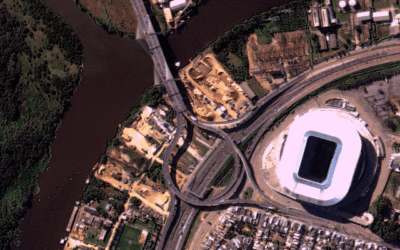 Imagens de satélite revelam o antes e depois das enchentes em localidades da Grande Porto Alegre